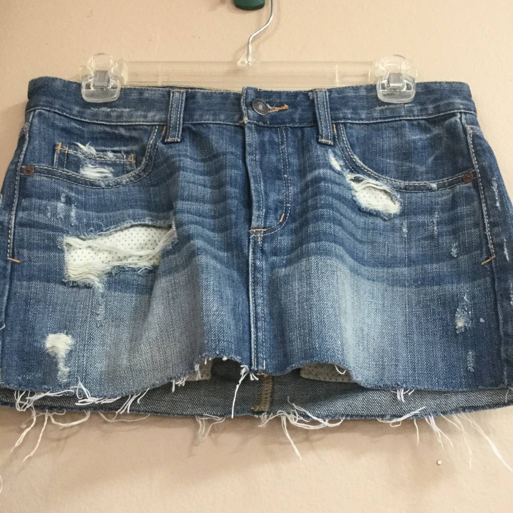 Abercrombie & Fitch Jean Mini Skirt